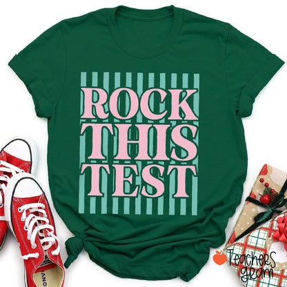 Personalized  Test Day Motivational Teacher T-Shirt