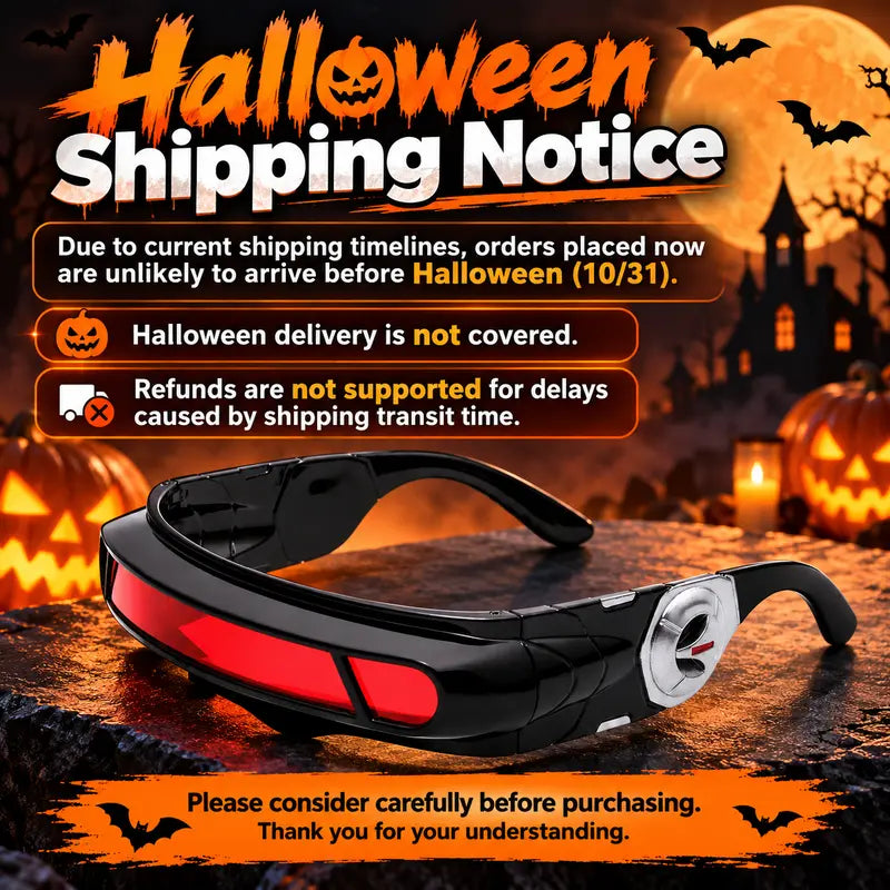 Futuristic Cyclops Visor Sunglasses – Cyberpunk Cosplay Party & Festival Eyewear