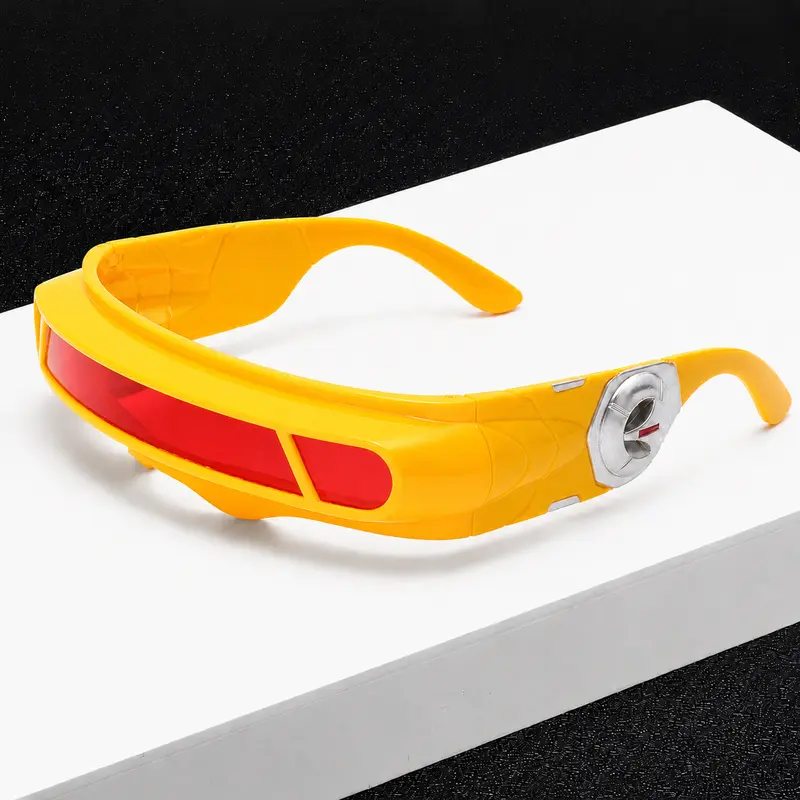 Futuristic Cyclops Visor Sunglasses – Cyberpunk Cosplay Party & Festival Eyewear