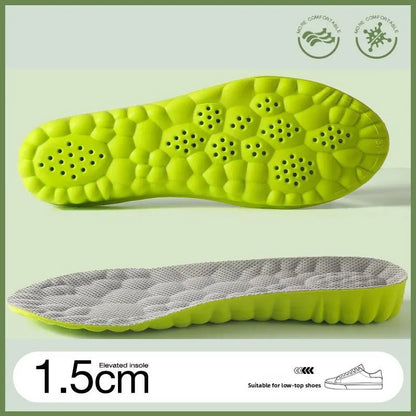Unisex Height-Increasing Insoles – Shock-Absorbing Memory Foam Shoe Inserts with High Arch Support, Breathable & Odor-Resistant for Sports and Everyday Use