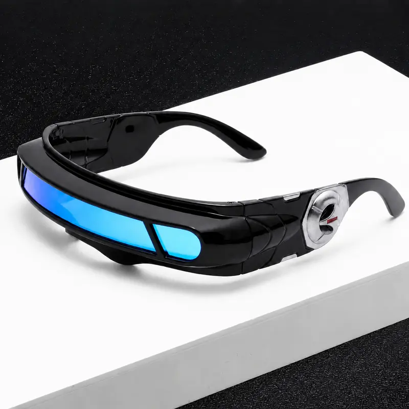 Futuristic Cyclops Visor Sunglasses – Cyberpunk Cosplay Party & Festival Eyewear